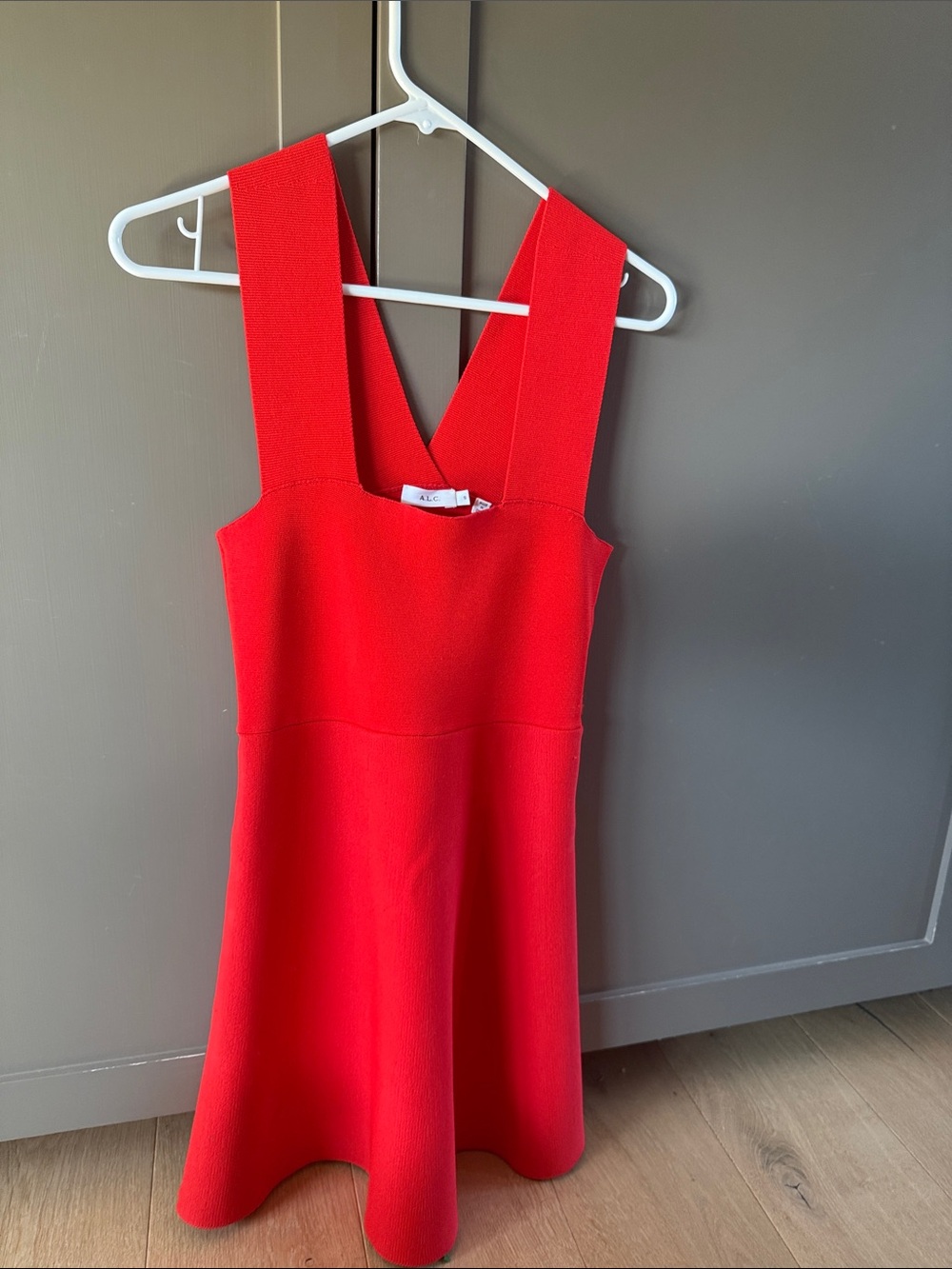A.L.C. Bright Red V-Back Dress *AUTHENTIC*